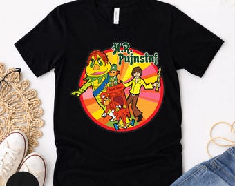 H.R. Pufnstuf 70er Jahre Kinder TV-Show Grafik-T-Shirt, Retro Cartoon Nostalgie-T-Shirt