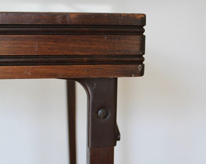 Vintage Wood Folding Table Louis Rastetter & Sons Solid Comfort