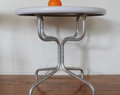 Vintage White Garden Table Aluminum Table Porch Table Cottage Garden