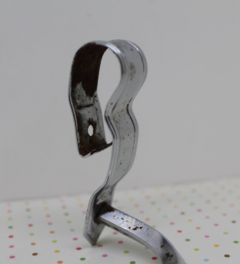 Vintage 1940s Clip On Chrome Towel Bar // Detachable Towel Bar Etsy