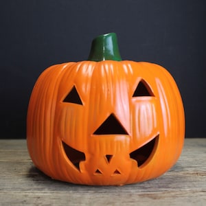 Vintage Ceramic Pumpkin  // Votive Candle Ceramic Pumpkin // Fall Decor // Autumn Decor // Halloween Decor