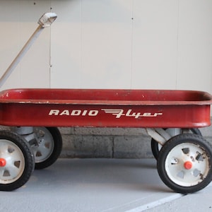 Rare 1950s Radio Flyer Wagon // Spoke Wheels // Coaster Wagon
