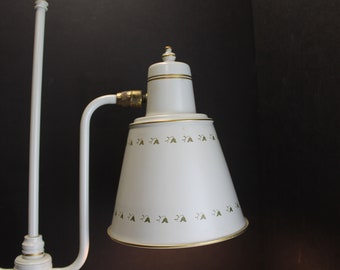 1960s Tole Painted Double Desk Lamp: Vintage Bedside Lighting - Etsy