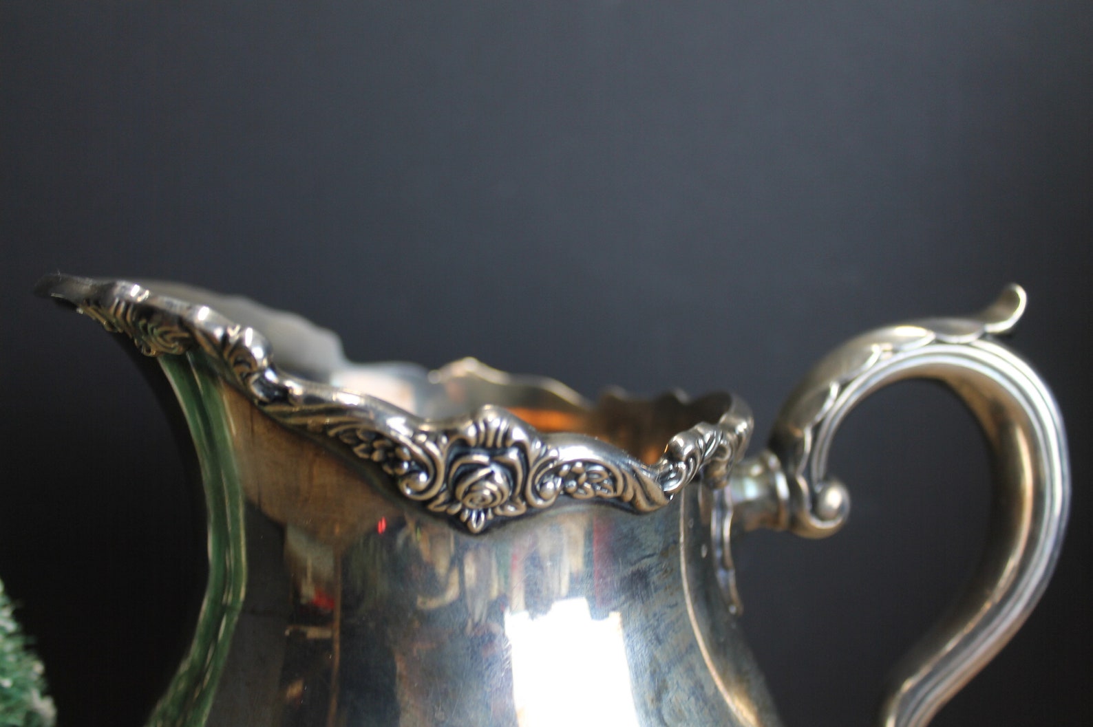 Vintage Wallace Royal Rose Pattern Silverplate Pitcher // Etsy