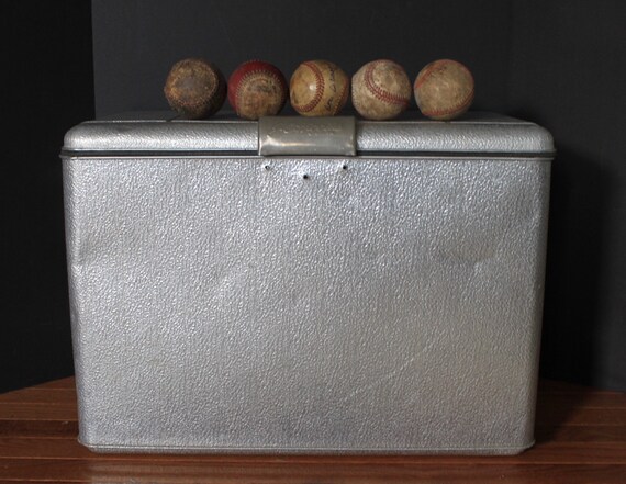vintage aluminum pepsi cola cooler