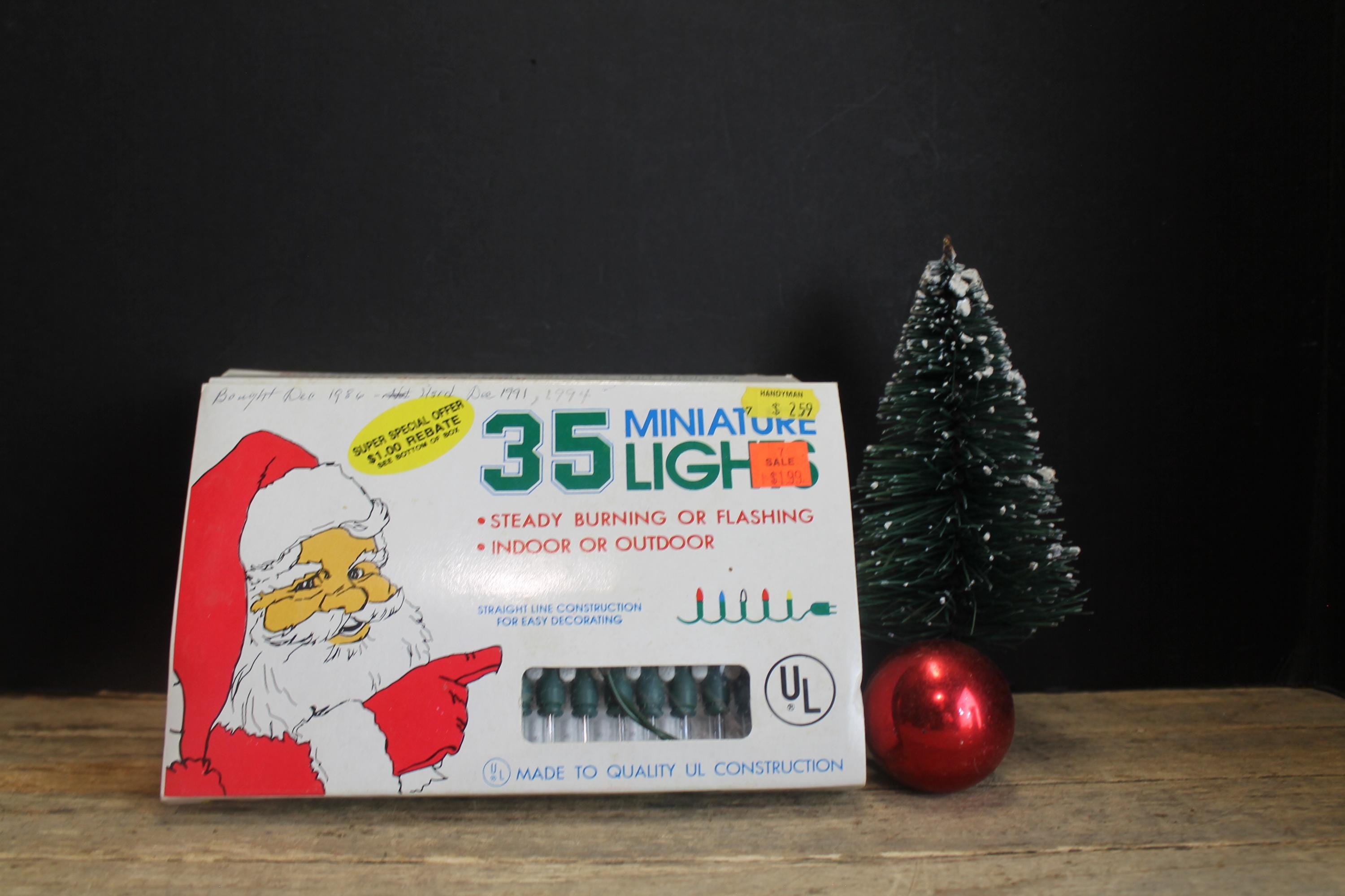 Vintage Santa Mini Light Strands - Christmas World 1986 - Etsy