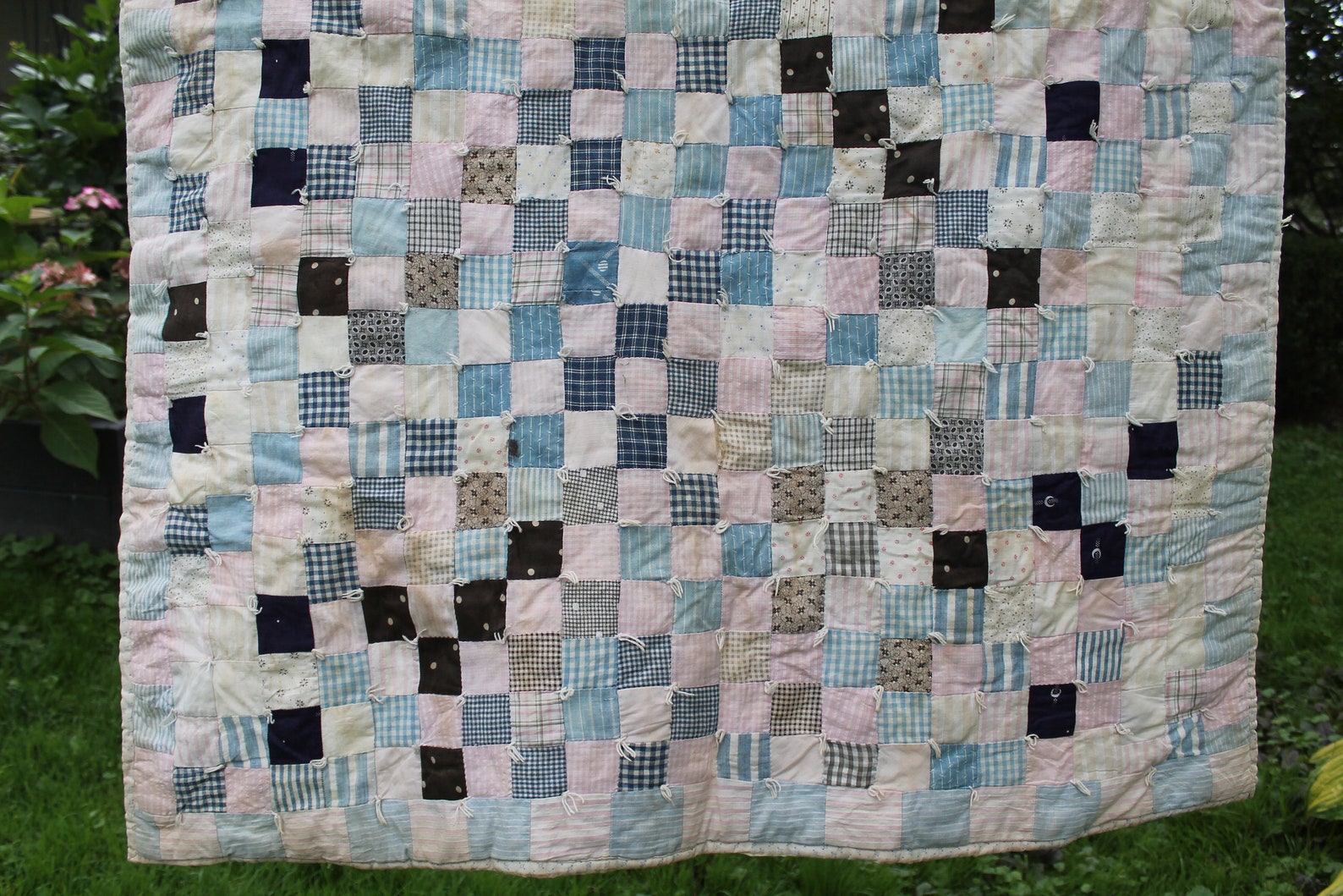 Antique Baby Patchwork Quilt // Cradle Quilt // 48 X 36 Etsy