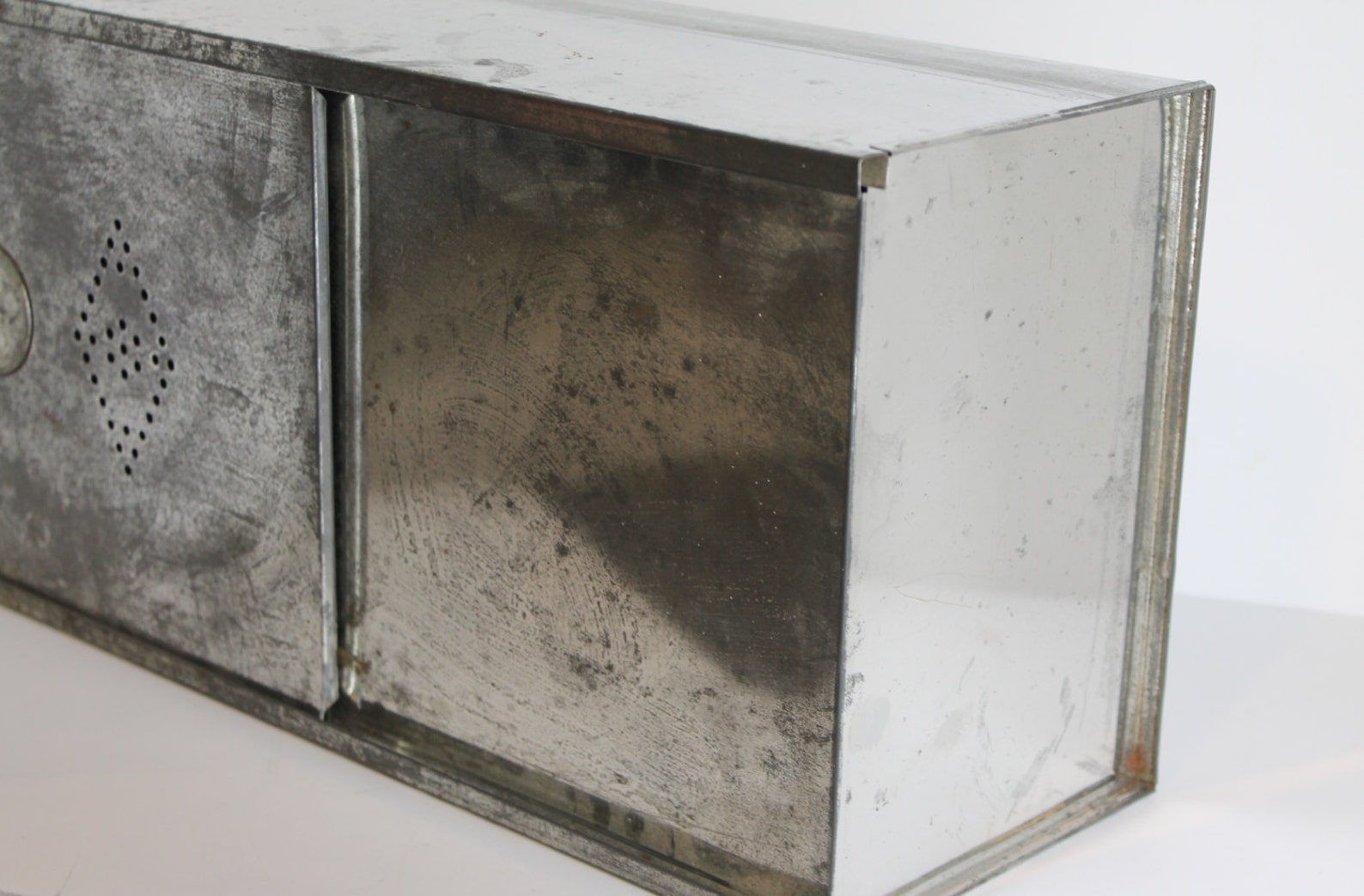 Vintage Hoosier Metal Bread Box // RePurpose Storage // Farm Etsy