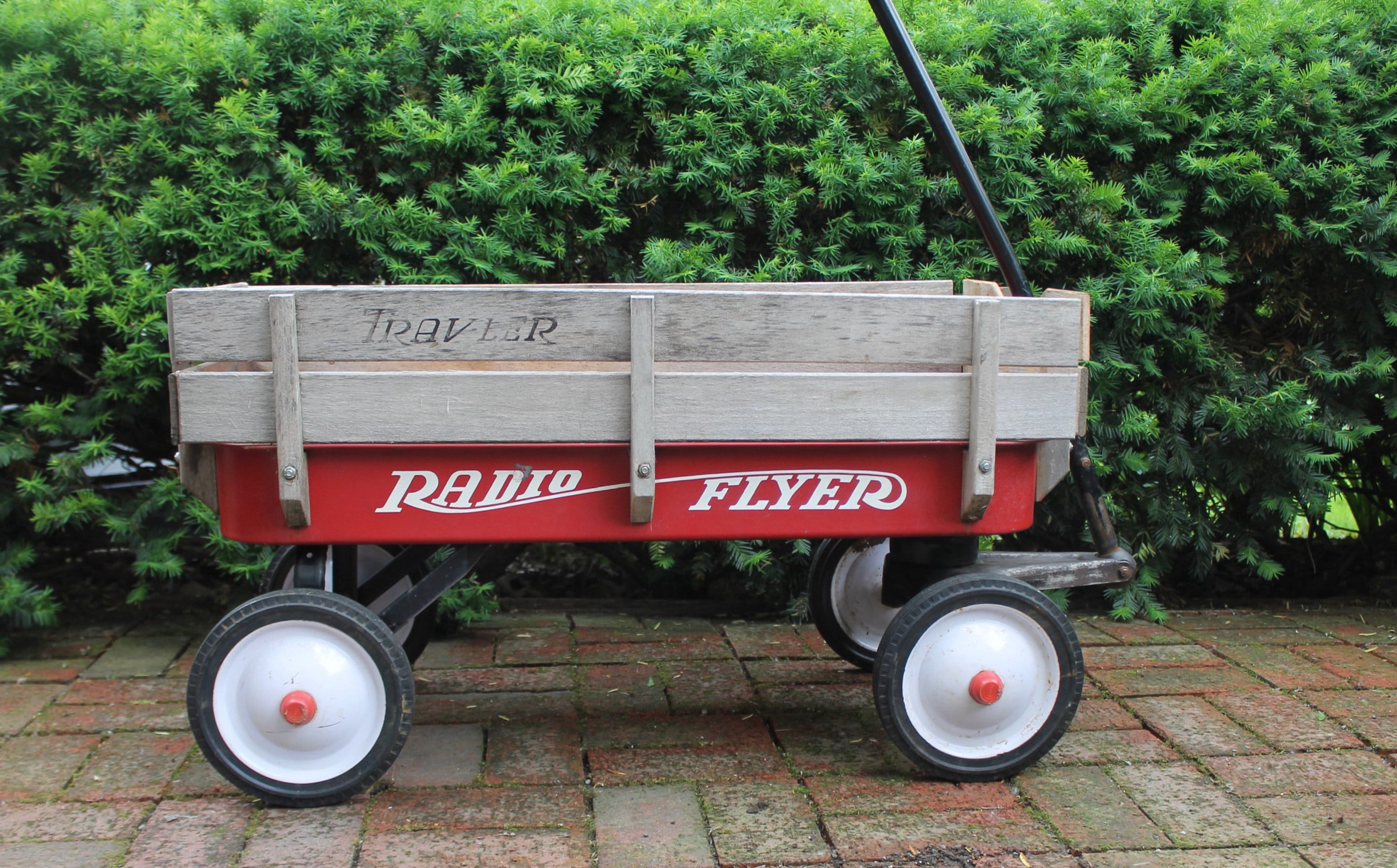 Vintage Radio Flyer Travler Wagon // Wood Sided Wagon // Etsy