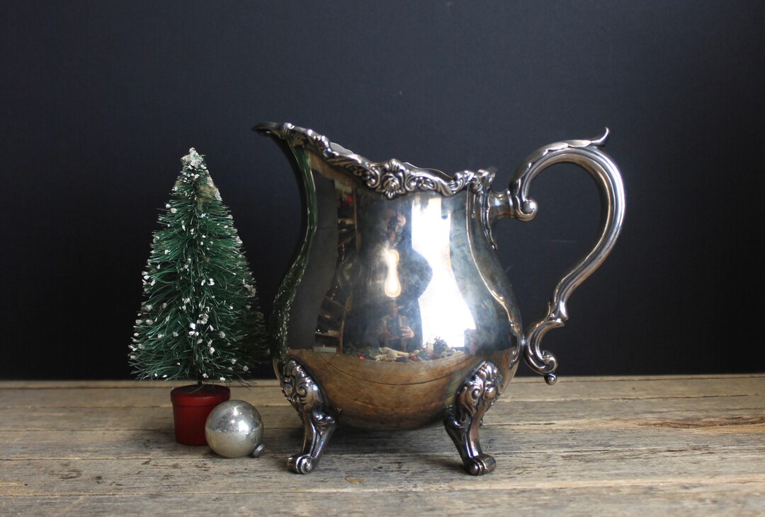 Vintage Wallace Royal Rose Pattern Silverplate Pitcher // Etsy