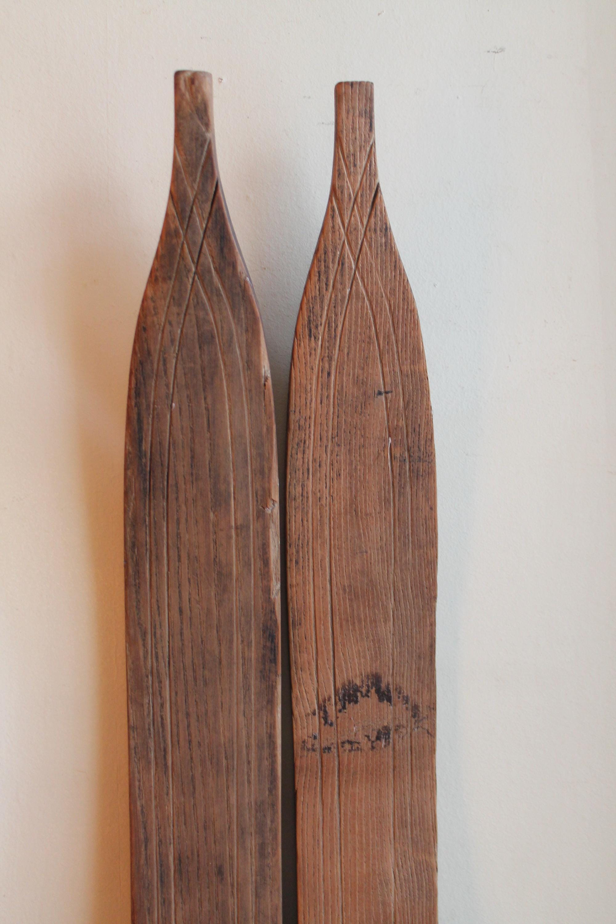 Antique wood skis - Etsy 日本