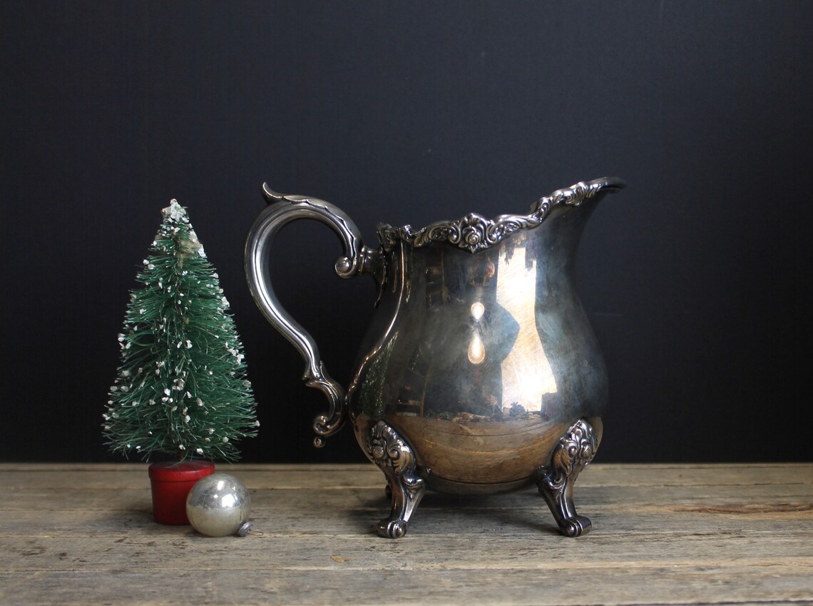 Vintage Wallace Royal Rose Pattern Silverplate Pitcher // Etsy