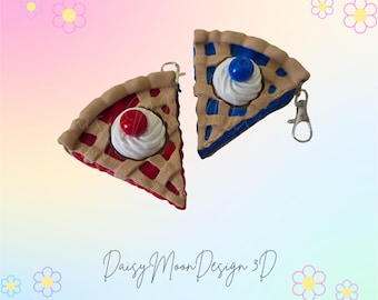 Tranche de tarte aux cerises ou de tarte aux myrtilles Fidget Clicker l imprimée en 3D