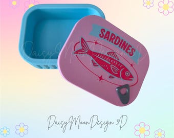 Sardine Tin Can Storage Container | 3d Printed