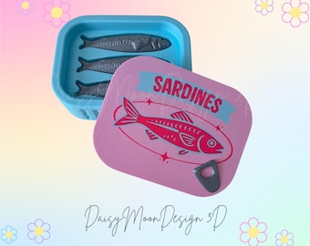 Boîte de conserve de sardines agitée en cliquant sur | Imprimé en 3D
