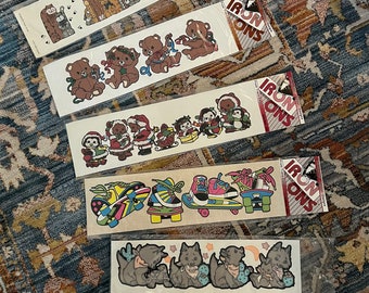 Vintage 1990s Iron-On Transfer Decal Designs / Sold Separately