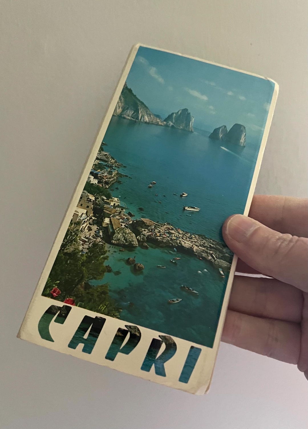 Vintage Capri Italy Postcard Booklet: Faraglioni Scenic Views ...