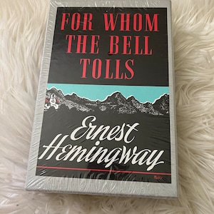 For Whom the Bell Tolls By Ernest Hemingway Hardcover Book / Unopened Facsimile First Edition Library