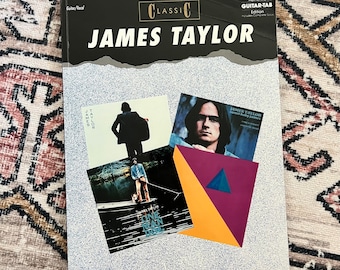 Vintage 1992 James Taylor Guitar Vocal Sheet Music Paperback Book