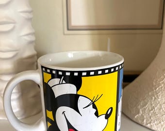 Vintage Disney Minnie Mouse Film Strip Coffee Mug Japan