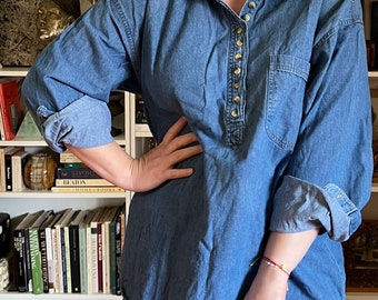 Vintage Y2K Denim Blouse