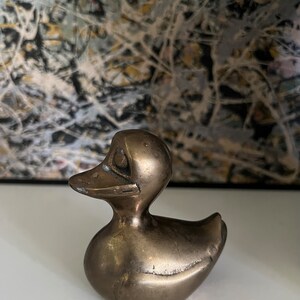 Vintage Brass Duck Figurine image 6