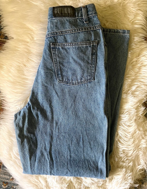 Vintage 1980s Gitano TALL Denim Jeans / Size 14 Je