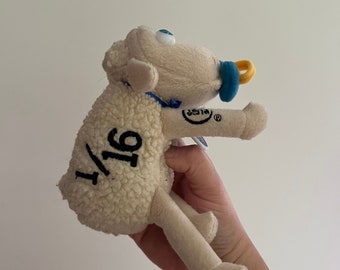 Vintage 2000 Serta Sheep Baby Plush 1/16 |  Curto Toy Counting Sheep Promotional Mattress Stuffed Animal