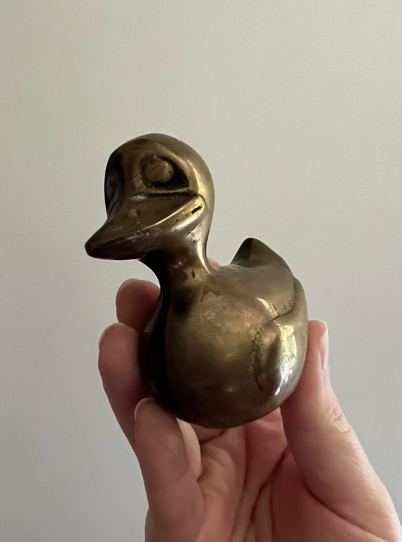 Vintage Brass Duck Figurine image 4