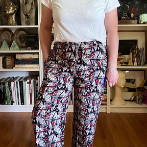 Vintage Y2K Sail Boat Drawstring Pants