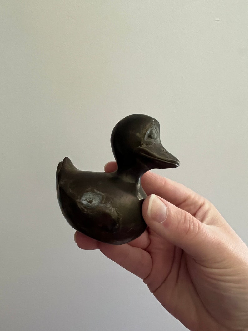 Vintage Brass Duck Figurine image 5