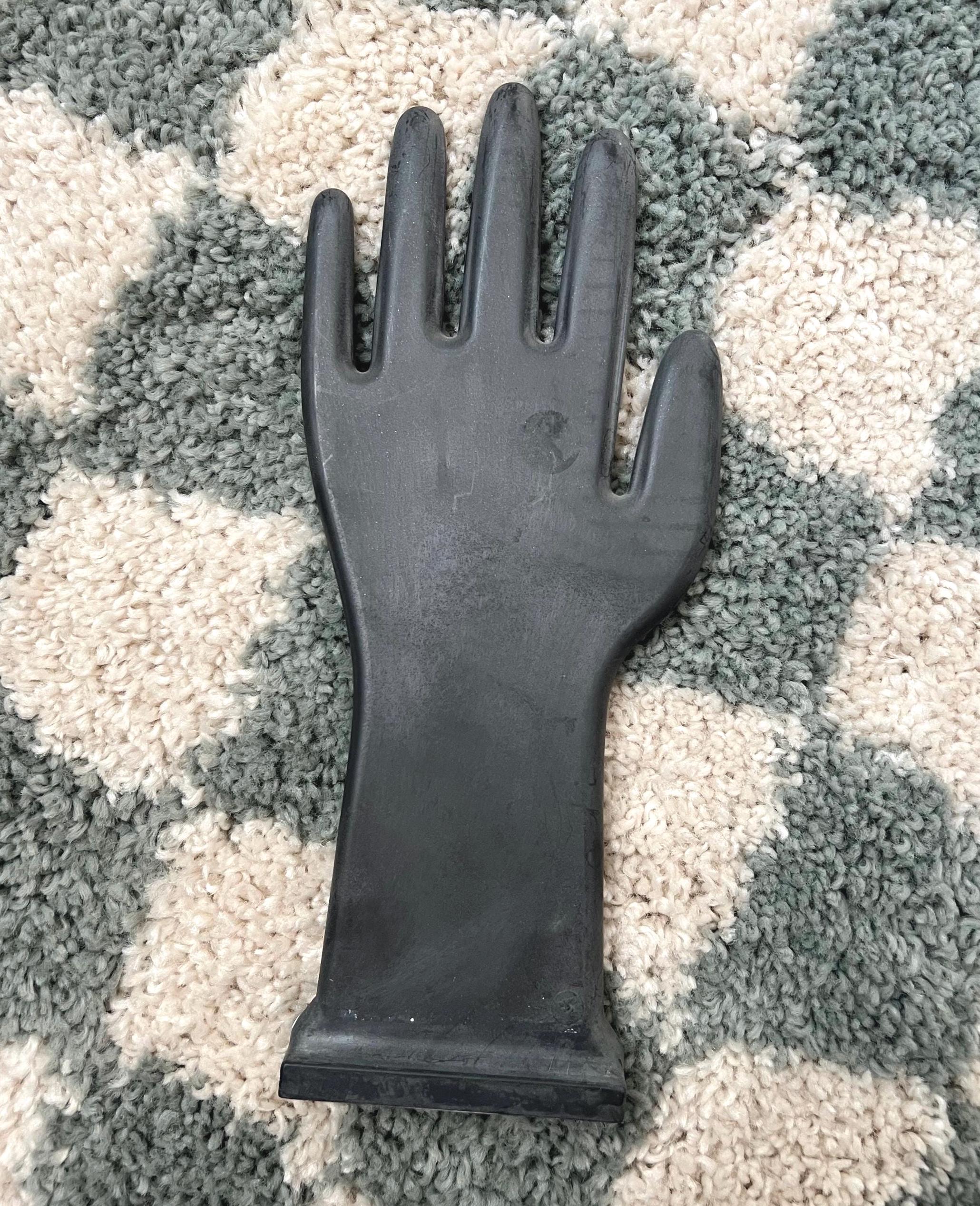 Vintage Black Glove Hand Mold Figurine - Etsy