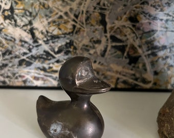 Vintage Brass Duck Figurine