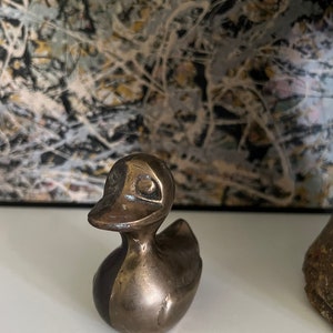 Vintage Brass Duck Figurine image 3