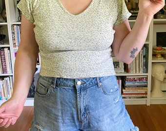 Vintage 1990s Floral Babydoll Shirt