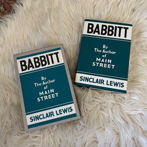 Babbitt by Sinclair Lewis / First Edition Library Reprint / Hardcover Book