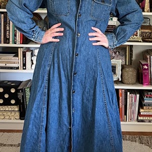 90s Denim Maxi Dress - Etsy