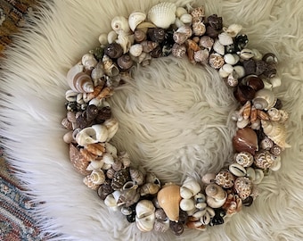 Vintage Seashell Wreath