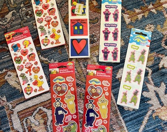 Vintage 1990s Stickers / Teletubbies / Sesame  Street / Separately