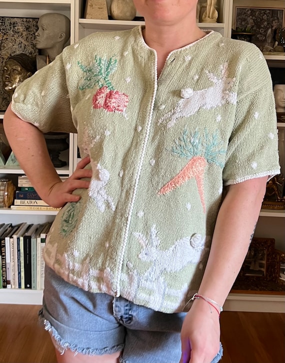 Vintage bunny rabbit sweater - Gem