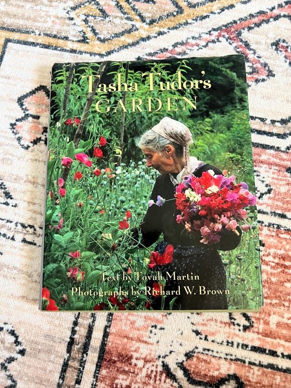 Vintage 1994 Tasha Tudors Garden by Tovah Martin / Hardcover Book