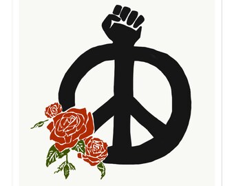 Peace Power Sticker