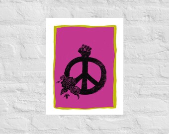 Peace Power Pink Print