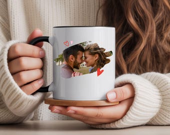 Personalized Photo Coffee Mug Birthday Gift, Custom Mug Gift for Mom, Anniversary Gift for Her/Him, Valentine's day gifts, Mug with Picture