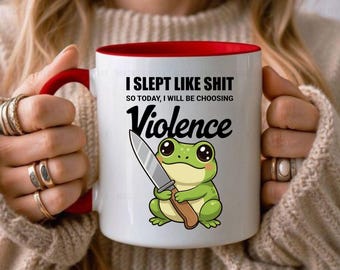 Kawaii Frog Coffee Mug: Offensive Sarcastic Gift