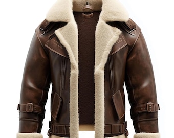 Kurtka typu bomber B3 z prawdziwej skóry owczej – luksusowy styl lotniczy z owczej skóry