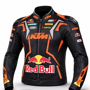 RED BULL LEATHER　レザーライダースM Red Bull Racing Leather Jacket - styleverse
