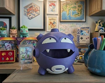 Soporte para incienso Weezing, bandeja para espirales antimosquitos de anime, decoración de habitación de anime de dibujos animados, decoración de escritorio para coche, regalo para fans del anime.