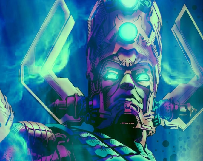 Galactus with Silver Surfer Full Color Print