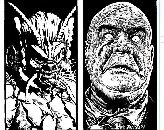 B Horror Movie Pick Six Original Art